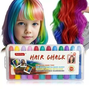 Hair Chalk for Girls Washable, 12-Color